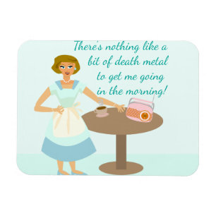 Döden Metall Housefru Magnet