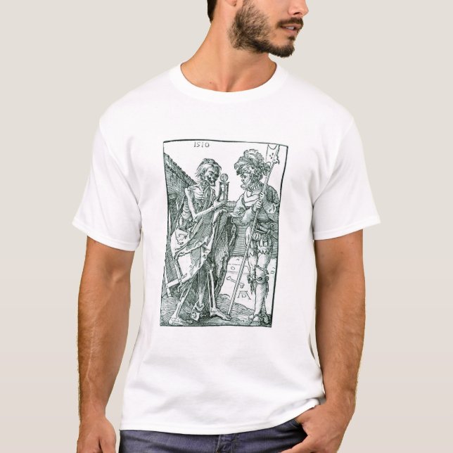 Döden och Landsknecht - Albrecht Durer - c1510 T Shirt (Framsida)