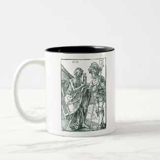 Döden och Landsknecht - Albrecht Durer - c1510 Två-Tonad Mugg