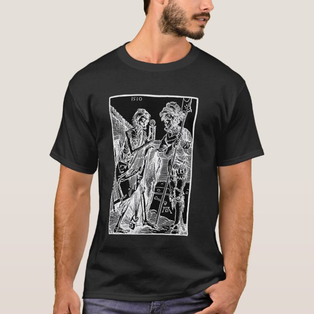 Döden och Landsknecht av Albrecht Durer (1510) T Shirt (Framsida)