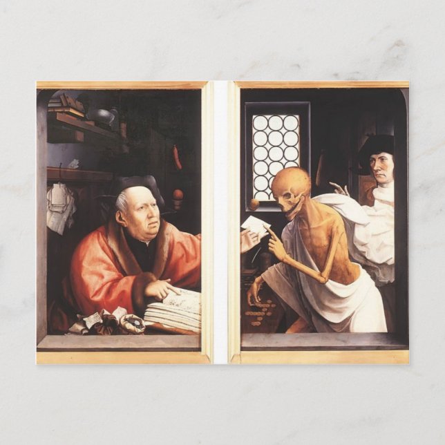 Döden och Miser av Jan Provoost Vykort (Framsida)