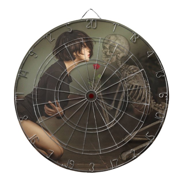 Döden och Young Woman Darttavla (Framsidan)