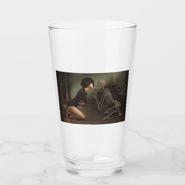 Döden och Young Woman Glaskopp (Framsida)