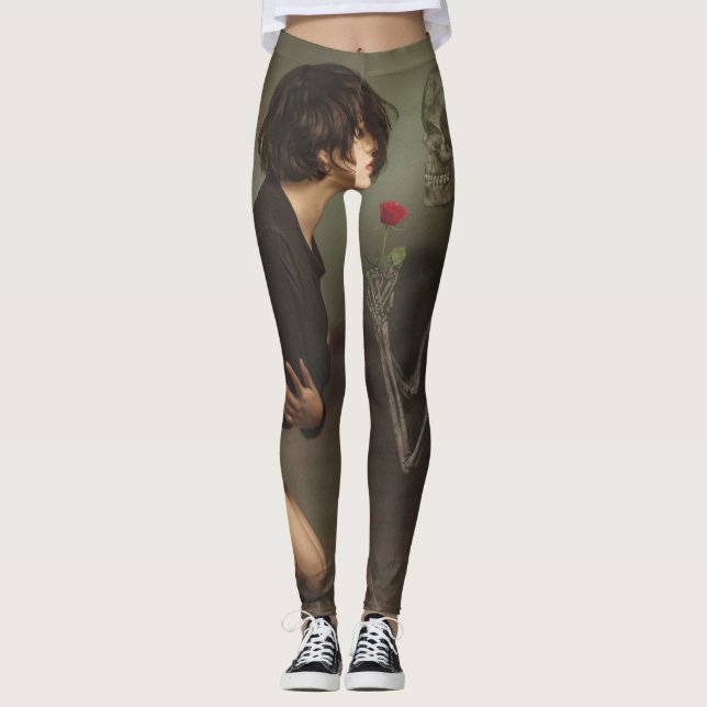 Döden och Young Woman Leggings (Framsida)