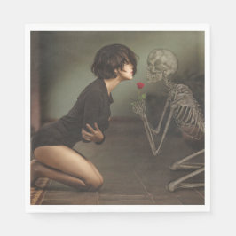 Döden och Young Woman Pappersservett