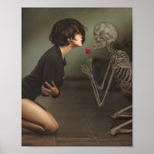 Döden och Young Woman Poster