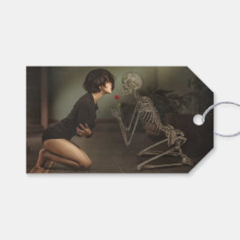 Döden och Young Woman Presentetikett