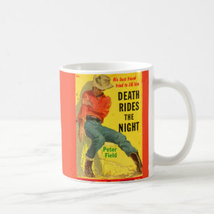 Döden Rides Night western bok täcke Kaffemugg