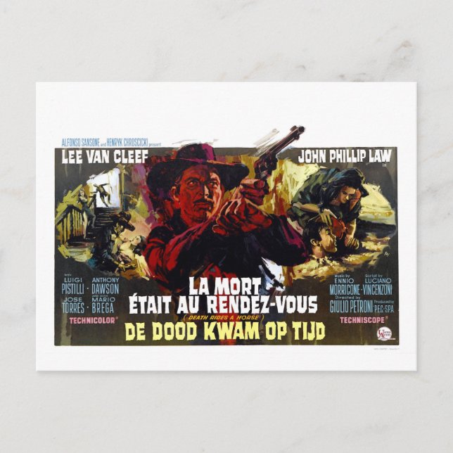 DÖDEN RIDES PÅ EN HÄST POSTKORT VYKORT (Framsida)