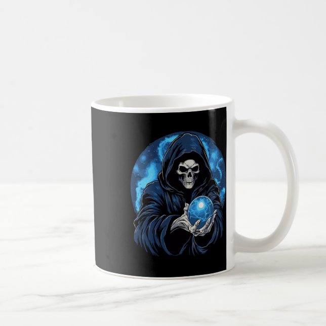 Döden Skelett Halloween Kaffemugg (Höger)