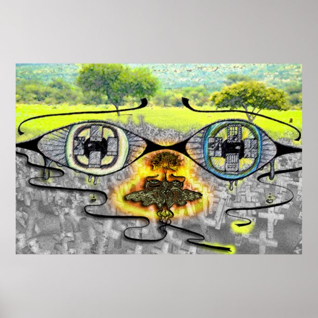 Döden sker fritt, men för spriten poster (Framsidan)