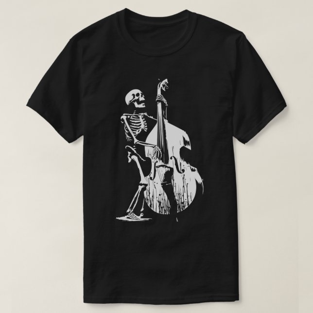 Döden spelar basgitarr t shirt (Design framsida)