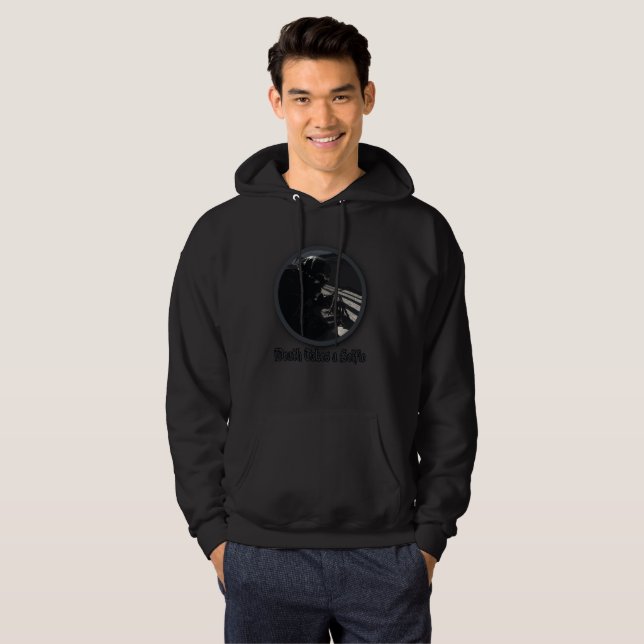 Döden tar en Selfie Hoodie (Hel framsida)