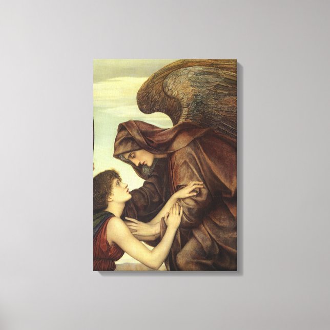 Dödens ängel av Evelyn De Morgan Canvastryck (Framsida)