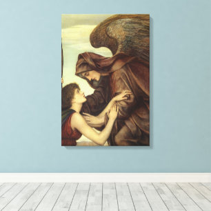 Dödens ängel av Evelyn De Morgan Canvastryck