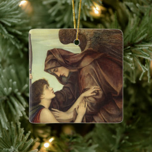 Dödens ängel av Evelyn De Morgan Julgransprydnad Keramik