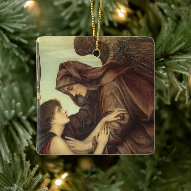 Dödens ängel av Evelyn De Morgan Julgransprydnad Keramik (Träd)