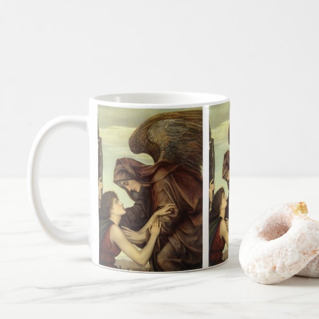 Dödens ängel av Evelyn De Morgan Kaffemugg (Med munk)