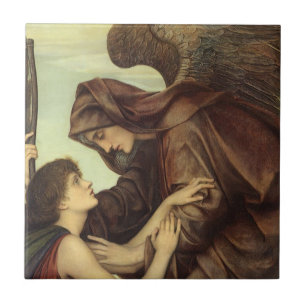 Dödens ängel av Evelyn De Morgan Kakelplatta