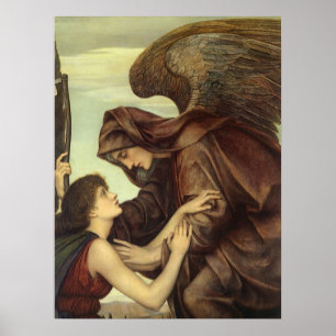 Dödens ängel av Evelyn De Morgan Poster