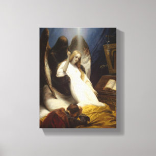 Dödens ängel (på väg till himlen) (Horace Vernet) Canvastryck