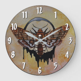 Dödens chef Hawk Moth Clock Stor Klocka