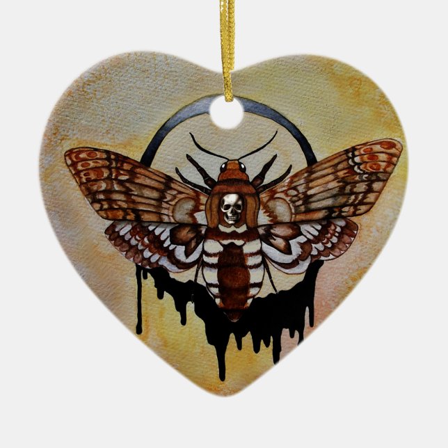Dödens chef Hawk Moth Julgransprydnad Keramik (Framsidan)