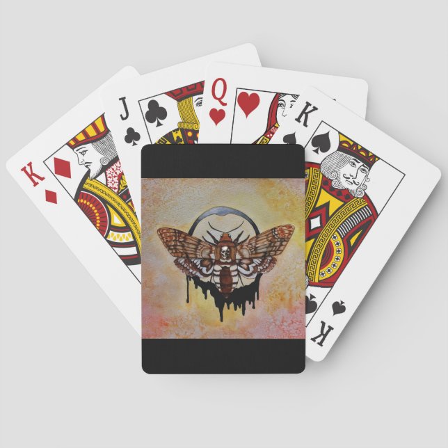 Dödens chef Hawk Moth Spelkort (Baksidan)