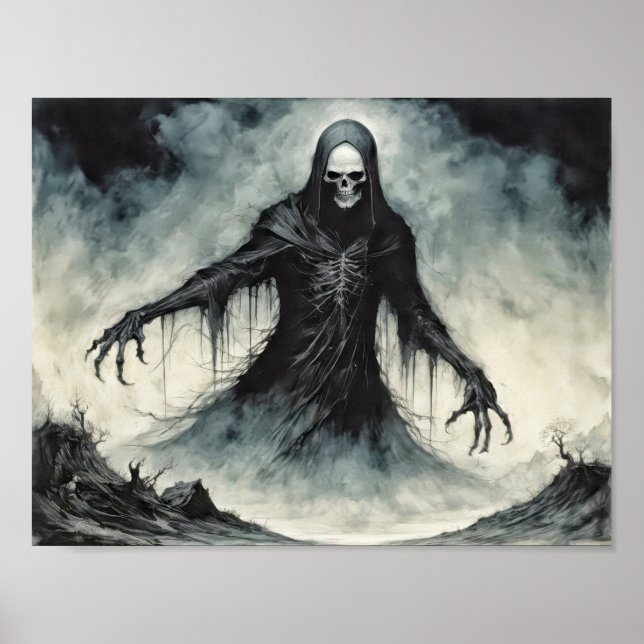 Dödens härskare som skördar själar poster (Framsidan)
