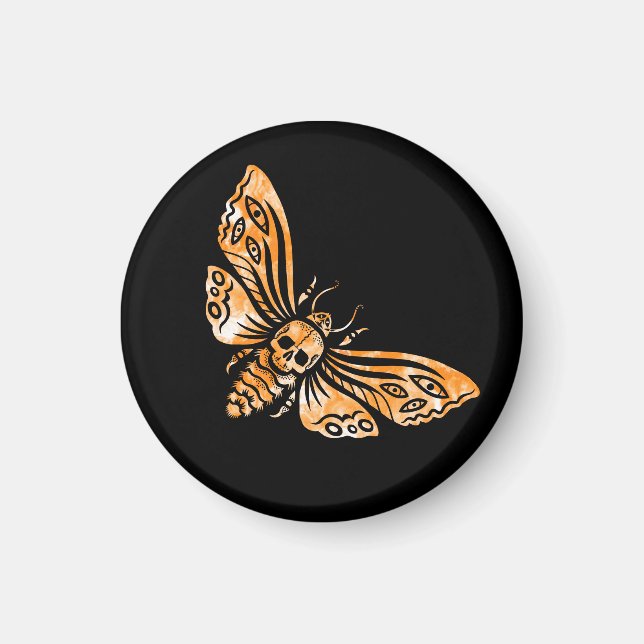 Dödens huvud Moth Magnet (Framsidan)