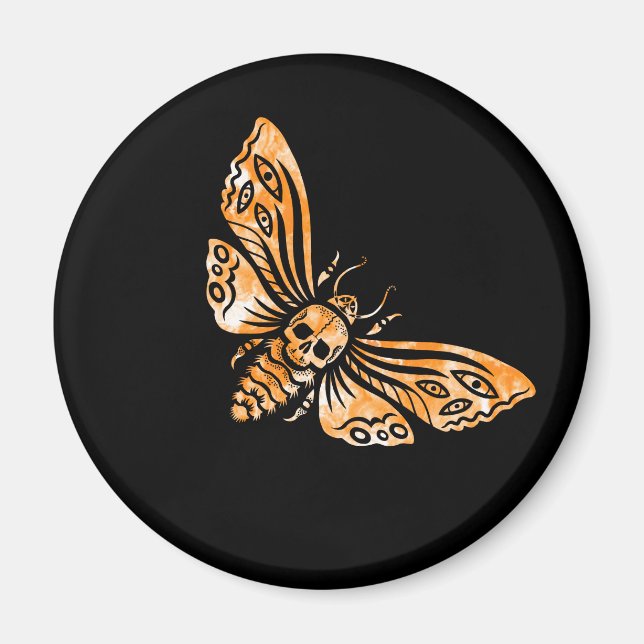 Dödens huvud Moth Magnet (Framsidan)