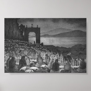 Dödens natt. Janitzio, Mexiko. Circa 1958 Poster