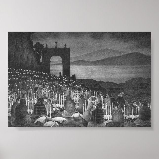 Dödens natt. Janitzio, Mexiko. Circa 1958 Poster (Framsidan)