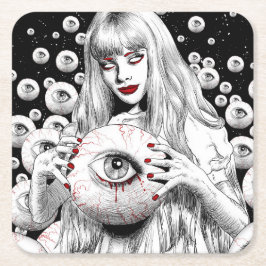 Dödens sprit underlägg papper kvadrat