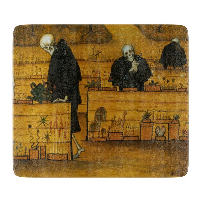 Dödens trädgård (av Hugo Simberg) (Framsidan)