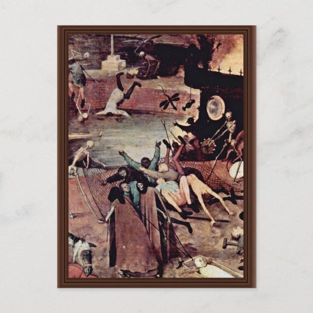 Dödens triumf detalj av 0 (Bästa kvalitet) Vykort (Framsida)