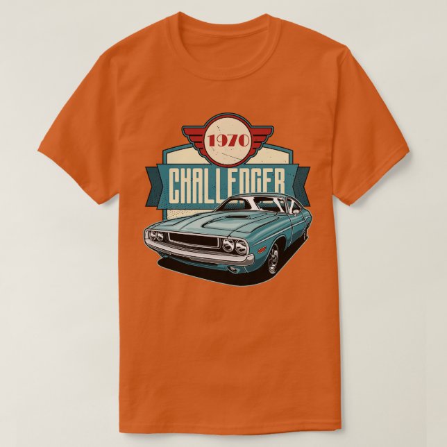 Dodge Challenger 1970 T Shirt (Design framsida)