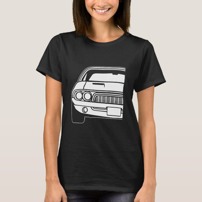 Dodge Challenger 1973 2 T Shirt (Framsida)