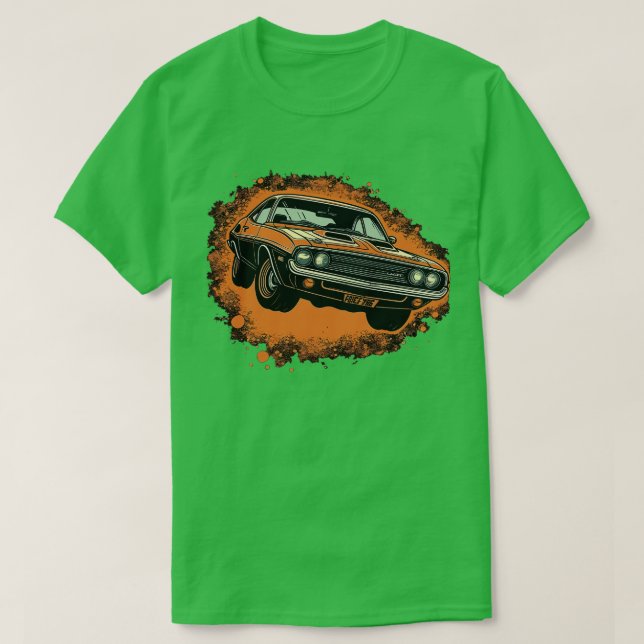 Dodge Challenger 1 T Shirt (Design framsida)