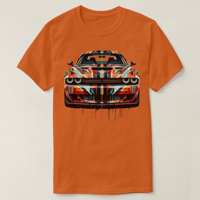Dodge Challenger 22 T Shirt (Design framsida)
