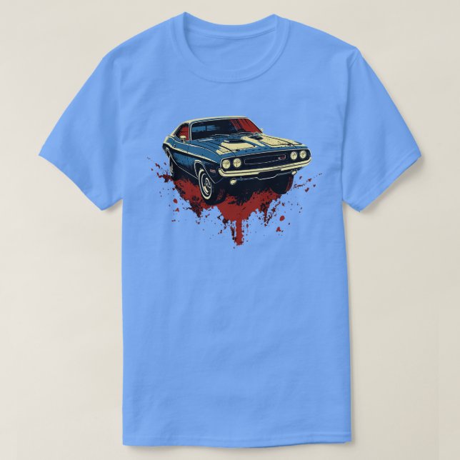 Dodge Challenger 2 T Shirt (Design framsida)