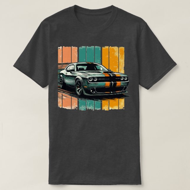 Dodge Challenger 3 T Shirt (Design framsida)