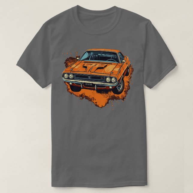 Dodge Challenger 3 T Shirt (Design framsida)