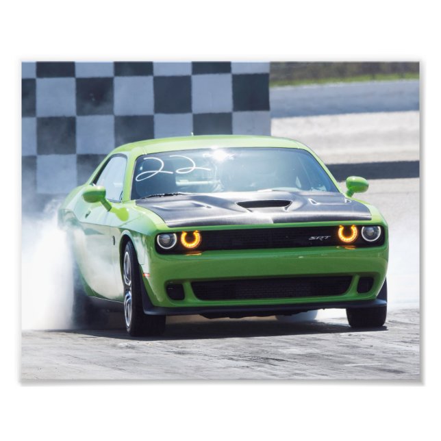 Dodge Challenger Hellcat Fototryck (Framsidan)