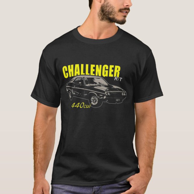 Dodge Challenger - Mopar T Shirt (Framsida)