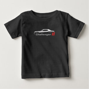 Dodge Challenger Muscle Car Amerikansk Flagga T-Sh T Shirt