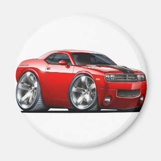 Dodge Challenger Red Car Magnet