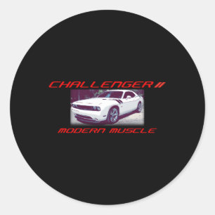 Dodge Challenger Rt Coon Stil Runt Klistermärke