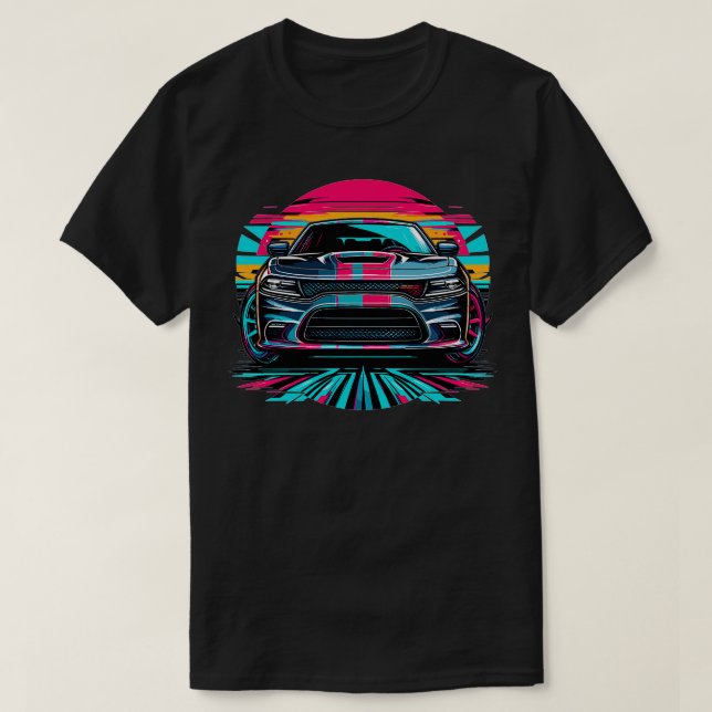 Dodge Charger 10 T Shirt (Design framsida)