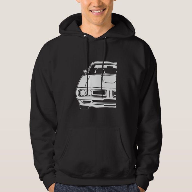 Dodge Charger 1971 1 Hoodie (Framsida)